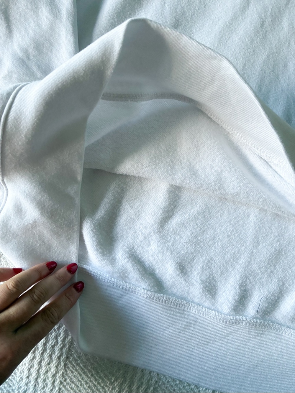 American Eagle Outfitters White Crewneck Sweatshirt - Picture 3 of 5